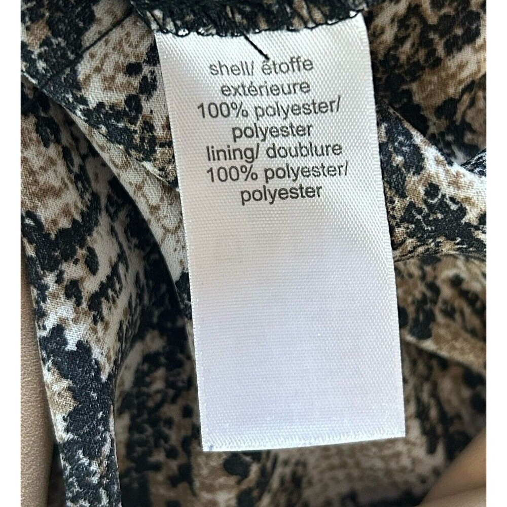 Maurices Brown Animal Snakeskin Sleeveless Surplice Wrap Front Womens Top Sz XXL - Picture 8 of 9